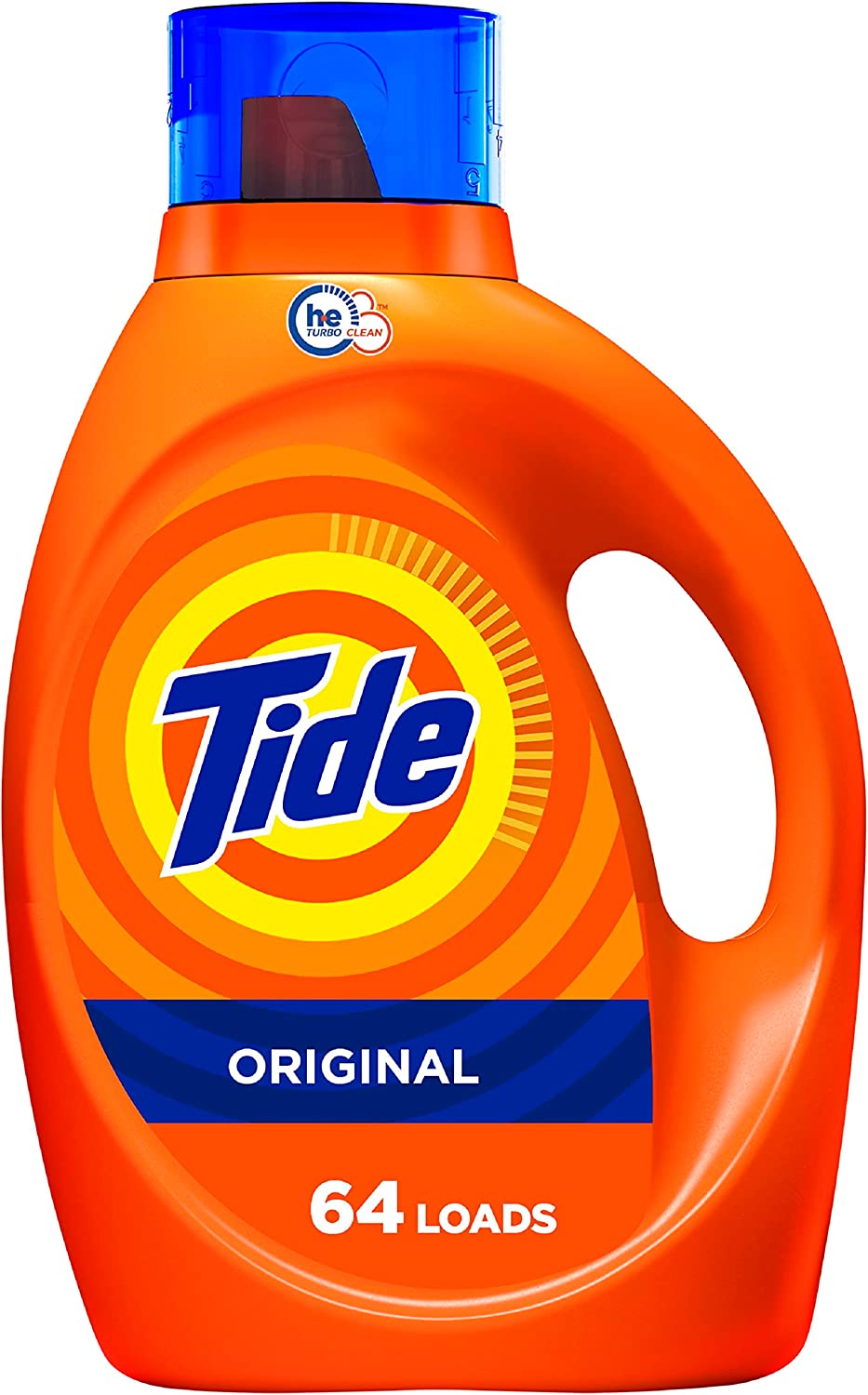 2 bottles Tide Laundry Detergent Liquid Soap, High Efficiency (He), Original Scent, 64 Loads