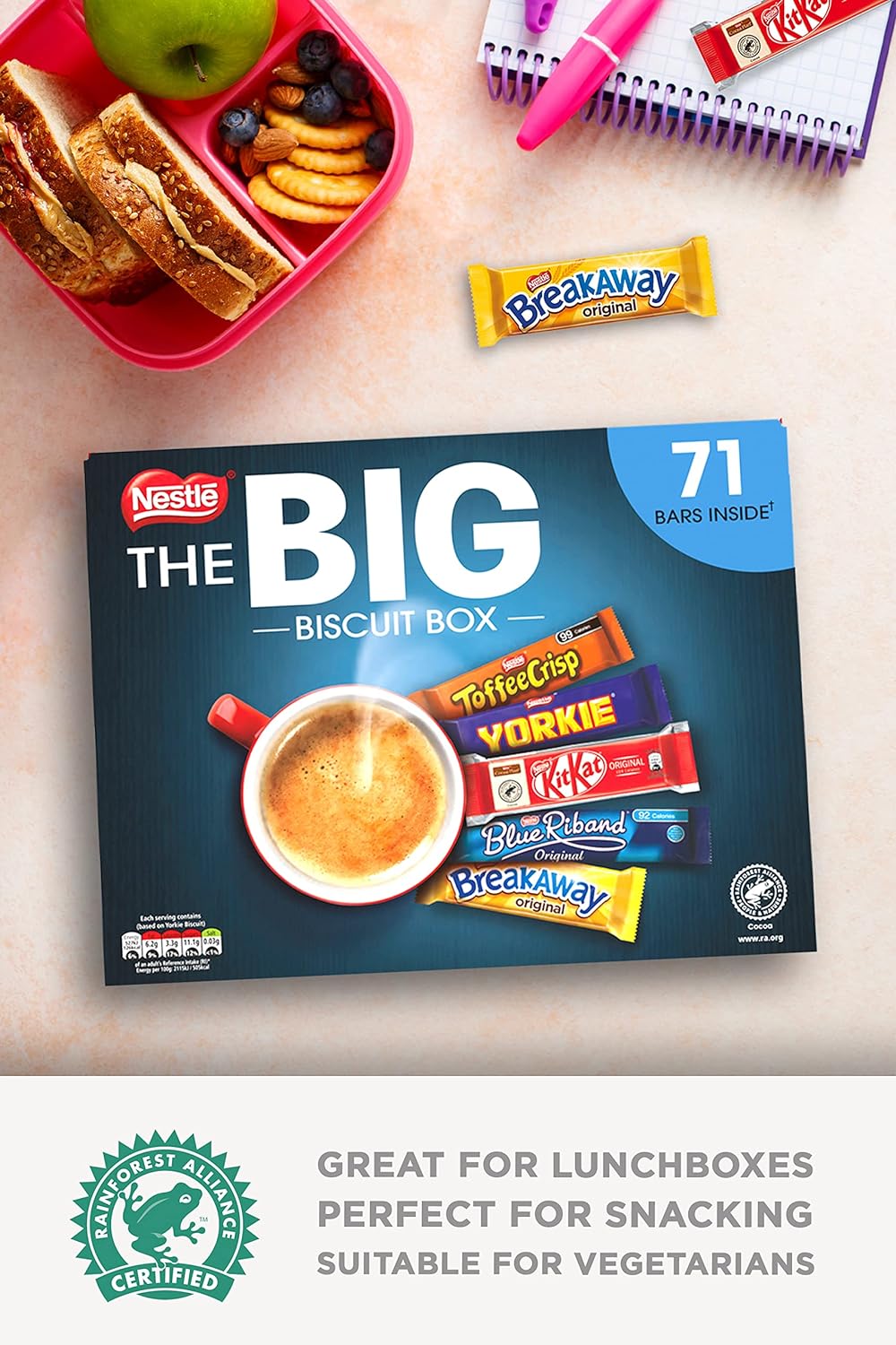 2 X The Big Biscuit Variety Box 71 Chocolate Biscuit Bars