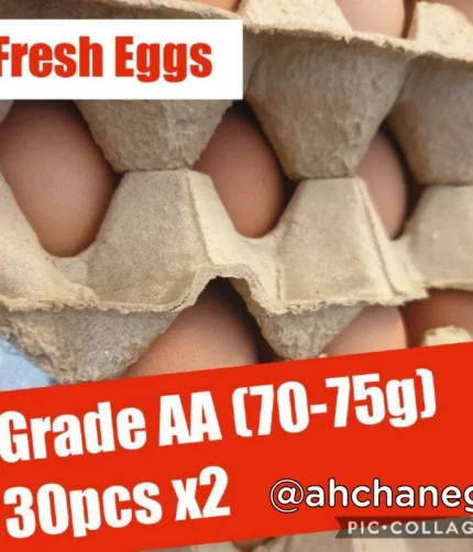 Fresh Eggs 30pcs x2 (Grade AA 70-75g)